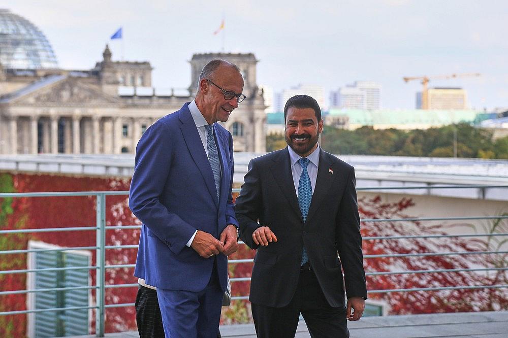 Friedrich Merz und Ali al-Zaidi am 15.09.2026