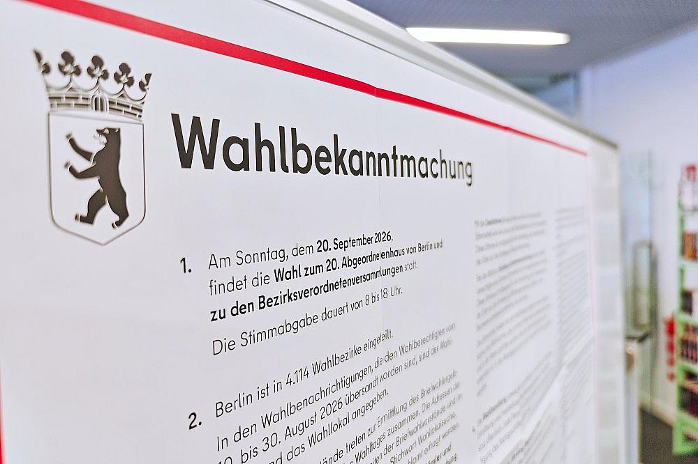 Wahllokal am 20.09.2026