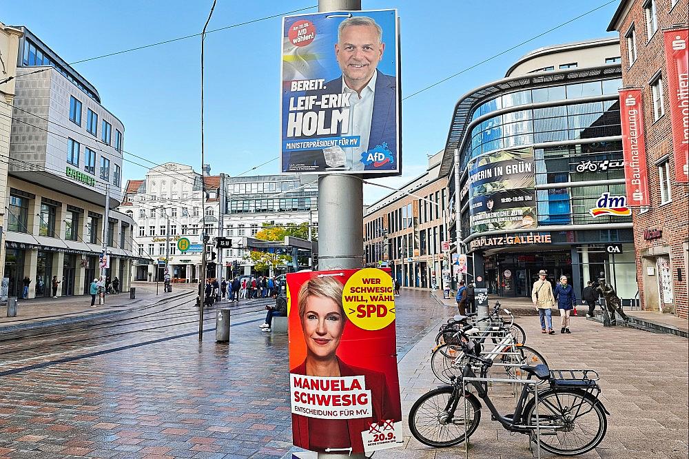 Wahlplakate für die Landtagswahl 2026 am 20.09.2026