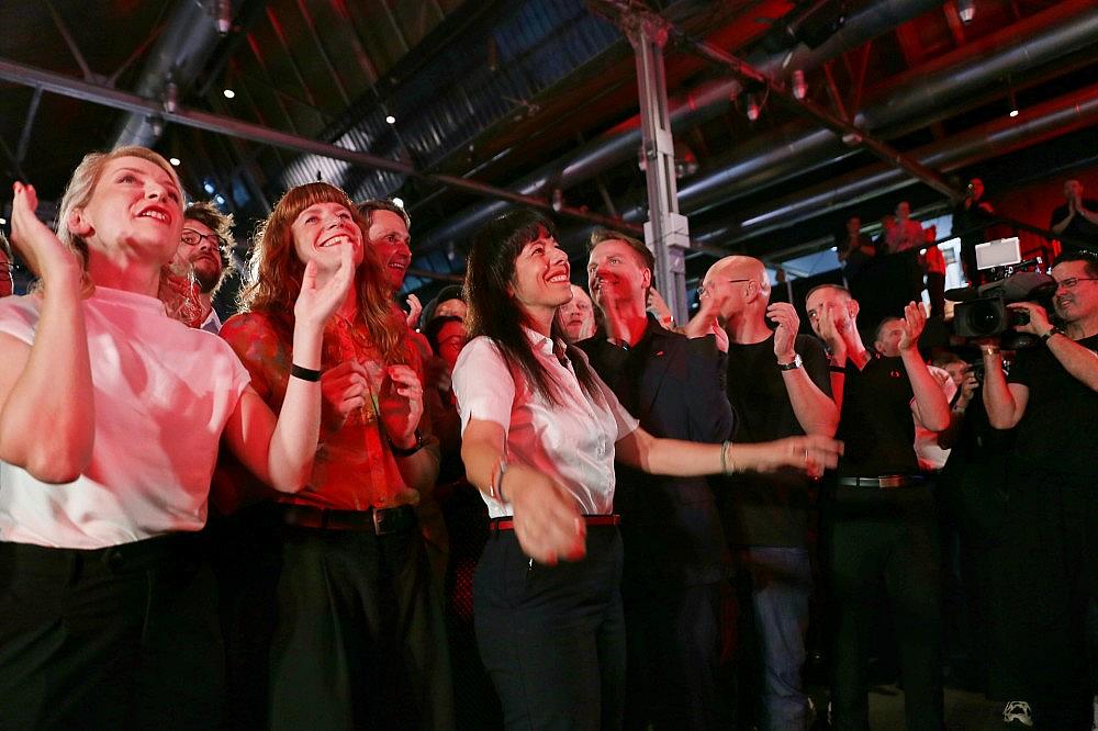 Linken-Wahlparty (Archiv) via dts Nachrichtenagentur