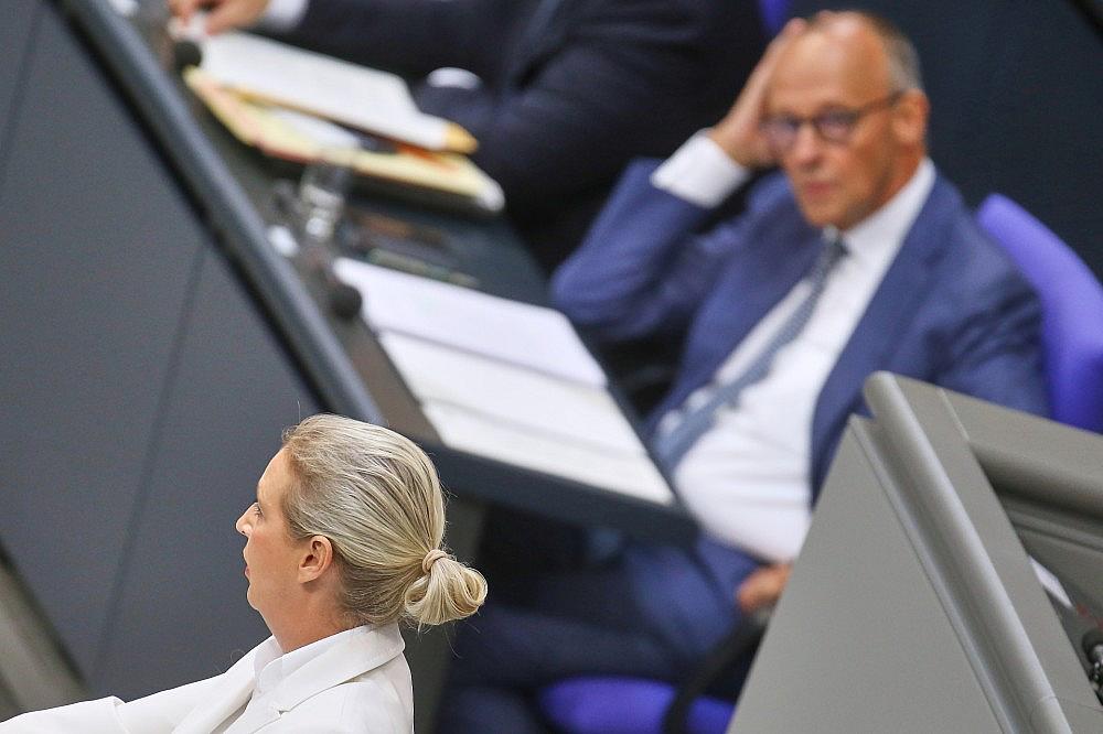 Alice Weidel und Friedrich Merz (Archiv)