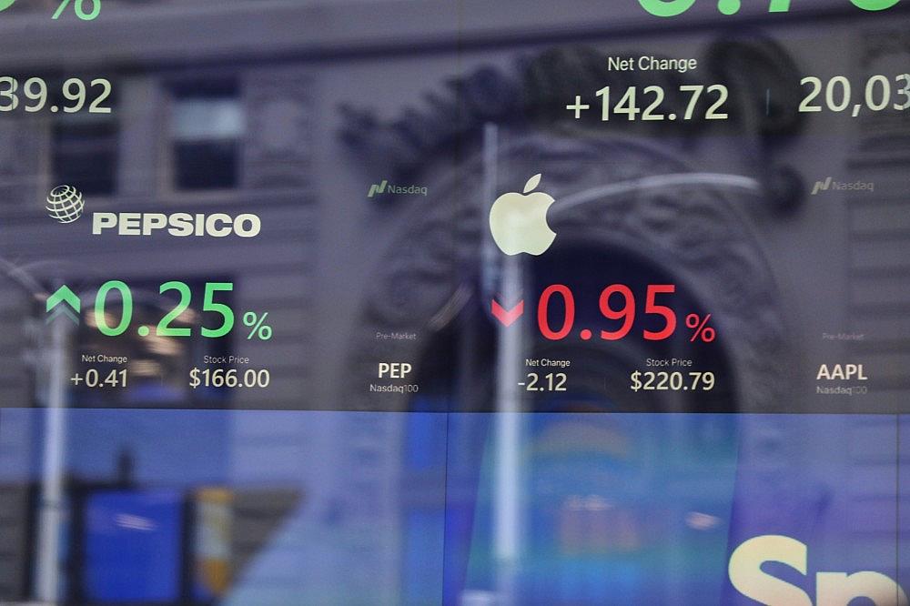 Börsenkurse von Pepsico und Apple (Archiv)