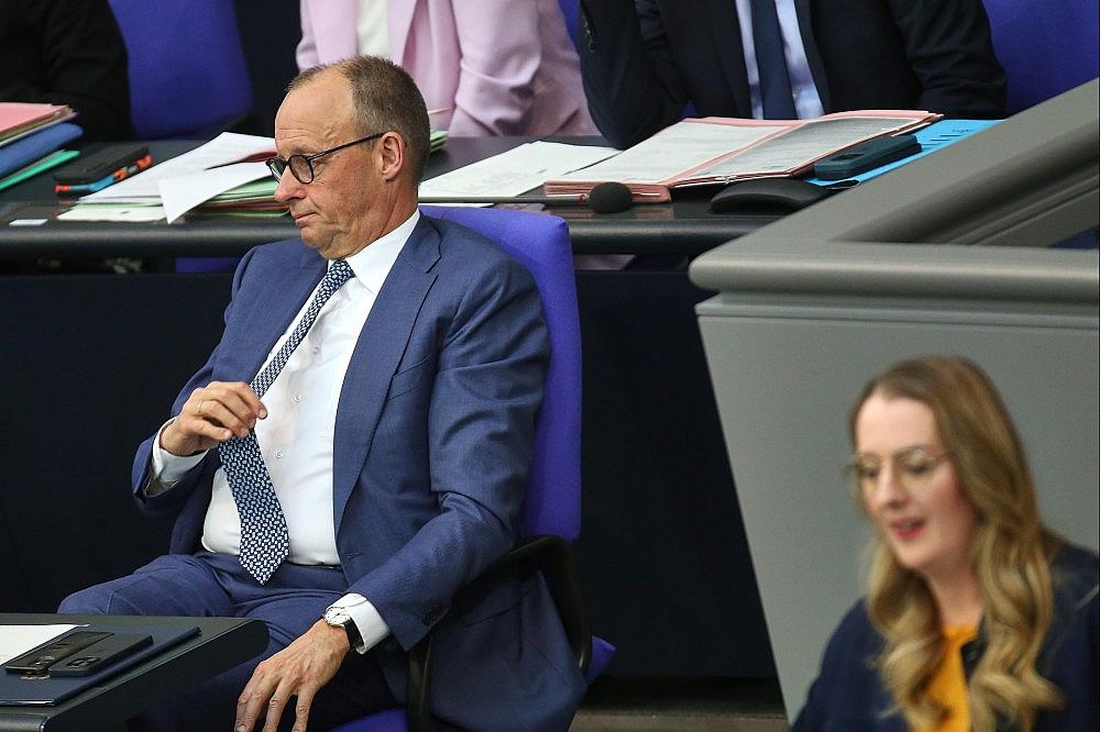Friedrich Merz und Katharina Dröge (Archiv)