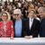 Kristen Stewart (l-r), Regisseur David Cronenberg, Lea Seydoux und Viggo Mortensen stellten ihren Film Crimes of the Future in Cannes vor. - Foto: Vianney Le Caer/Invision/dpa