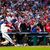 Phillies Bryce Harper schlägt während des achten Innings einen Two-Run Home Run. - Foto: Matt Slocum/AP/dpa