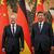 Chinas Präsident Xi Jinping (r) empfängt Bundeskanzler Olaf Scholz. - Foto: Kay Nietfeld/dpa Pool/dpa