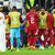 Die katarischen Spieler zeigten sich nach der Partie enttäuscht. - Foto: Tom Weller/dpa