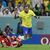 Brasiliens Neymar (r) wird vom Serben Nemanja Gudelj gefoult. - Foto: Robert Michael/dpa