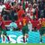 Portugals Goncalo Ramos (l) jubelt nach seinem Tor zum 5:1. - Foto: Tom Weller/dpa