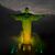 Die Christus-Erlöser-Statue ist in den Farben der brasilianischen Nationalflagge beleuchtet, um die verstorbene Fußballlegende Pelé zu ehren. - Foto: Bruna Prado/AP/dpa