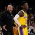 Dennis Schröder (r) von den Los Angeles Lakers reagiert neben Jamal Murray von den Denver Nuggets. - Foto: Ashley Landis/AP