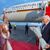 Bundespräsident Frank-Walter Steinmeier wird am Nursultan-Nasarbajew-Flughafen in der Republik Kasachstan begrüßt. - Foto: Jens Büttner/dpa