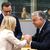 Ungarns Premier Viktor Orban (r.) zusammen mit Giorgia Meloni (l.), der Ministerpräsidentin von Italien, und Polens Premier Mateusz Morawiecki (hinten). - Foto: Geert Vanden Wijngaert/AP/dpa