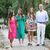 Königin Letizia (l-r), Prinzessin Leonor, Infantin Sofia und König Felipe VI. in den  Alfabia-Gärten auf Mallorca. - Foto: Raúl Terrel/EUROPA PRESS/dpa