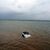 Ein Auto ist nach einem Rekordregen in Milina fast ganz im Meer versunken. - Foto: Thodoris Nikolaou/AP/dpa