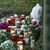 Kerzen, Blumen und ein Stofftier in Gedenken an die tote 14-Jährige in Bad Emstal. - Foto: Swen Pförtner/dpa