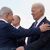 Ministerpräsident Benjamin Netanjahu (l) empfängt US-Präsident Joe Biden auf dem internationalen Flughafen Ben Gurion. - Foto: Evan Vucci/AP/dpa