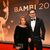 Schauspielerin Senta Berger kommt mit Sohn Simon Verhoeven zur Verleihung in den Bavaria Filmstudios. - Foto: Peter Kneffel/dpa
