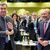 Manfred Weber steht neben Bayerns Ministerpräsident Markus Söder (CSU) bei der CSU-Delegiertenversammlung zur Europawahl in Nürnberg. - Foto: Daniel Karmann/dpa