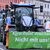 Traktoren blockieren eine Straße in Erfurt. Schon bald könnte es neue Bauernproteste geben. - Foto: Martin Schutt/dpa