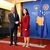 Boris Pistorius wird von Vjosa Osmani, Präsidentin der Republik Kosovo, begrüßt. - Foto: Soeren Stache/dpa
