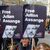 Unterstützer von Julian Assange vor dem Londoner High Court. - Foto: Vuk Valcic/ZUMA Press Wire/dpa