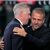 Real-Coach Carlo Ancelotti (l) begrüßt Hansi Flick im Bernabéu. Der Gäste-Trainer freut sich am Ende über einen spektakulären Sieg. - Foto: Manu Fernandez/AP