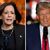 Das Rennen zwischen Kamala Harris und Donald Trump ist laut Umfragen völlig offen. - Foto: Uncredited/AP