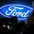 Das Ford-Logo im strahlenden Blau. Die Gegenwart sieht düster aus bei Ford Deutschland. - Foto: Christoph Reichwein/dpa