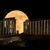 Der Erdbeermond geht in Griechenland hinter dem Poseidontempel am Kap Sounion auf. - Foto: Petros Giannakouris/AP/dpa