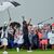 Spaun jubelt nach dem 20-Meter-Putt zum Sieg. - Foto: Carolyn Kaster/AP/dpa