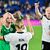 Völlig losgelöst: die deutschen Spielerinnen nach dem Halbfinal-Einzug. - Foto: Sebastian Gollnow/dpa