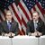 US-Finanzminister Scott Bessent (l) und der US-Handelsbeauftragte Jamieson Greer in Stockholm. - Foto: Magnus Lejhall/TT News Agency/AP/dpa
