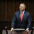 Polens neuer Präsident Karol Nawrocki während seiner Antrittsrede. (Foto aktuell) - Foto: Pawek Supernak/PAP/dpa