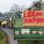 Der Polizei zufolge waren rund 140 Traktoren an der Demo beteiligt. Die Veranstalter nannten höhere Zahlen. - Foto: Marijan Murat/dpa
