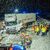Ein Sattelzug kam auf der schneebedeckten Autobahn 70 ins Rutschen und krachte gegen die Mittelschutzplanke. - Foto: Ferdinand Merzbach/NEWS5/dpa